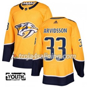 Nashville Predators tröja Viktor Arvidsson 33 Adidas 2017-2018 Guld Authentic - NHL Tröjor Barn